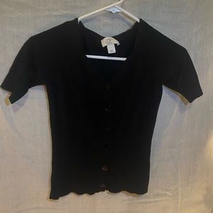 Black Button top